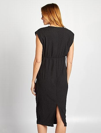 Vestido de punto de crepé midi