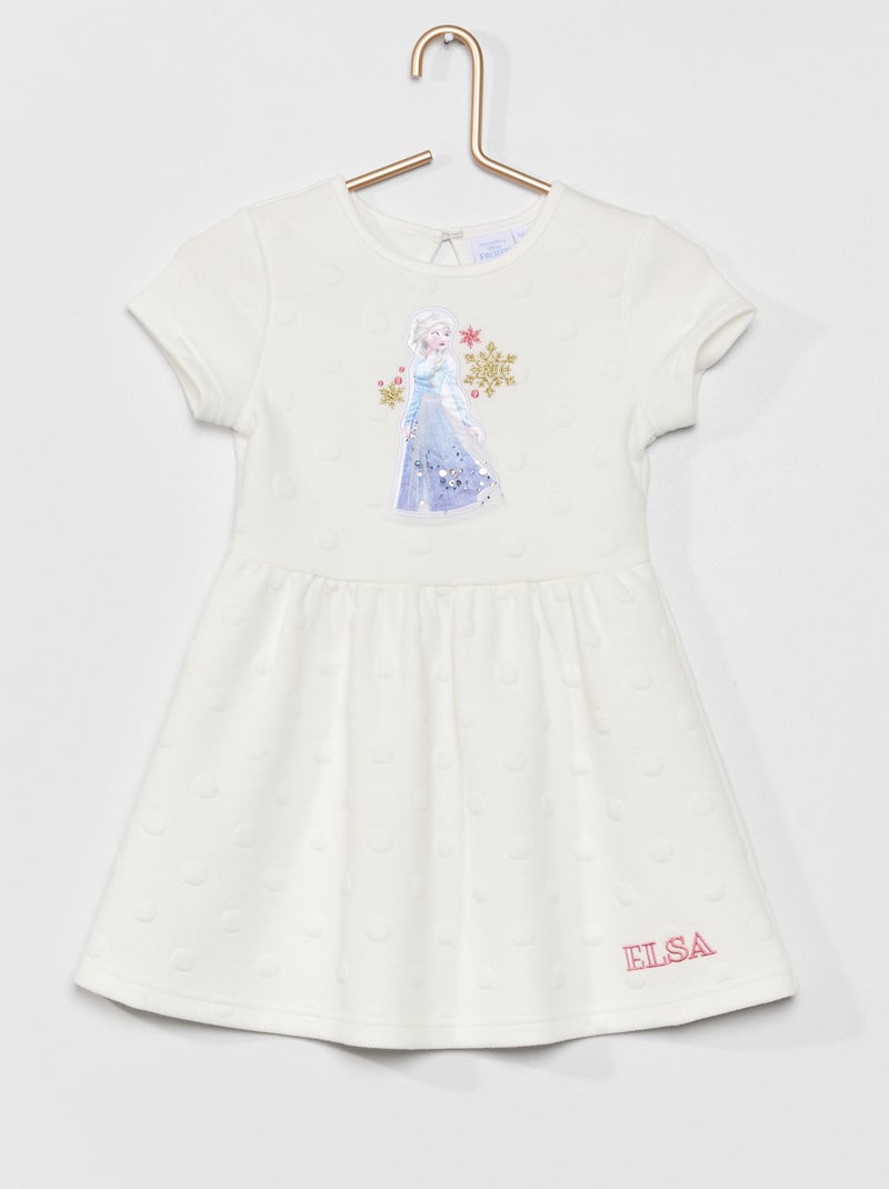 Vestido de punto de fantasía 'Frozen' beige - Kiabi