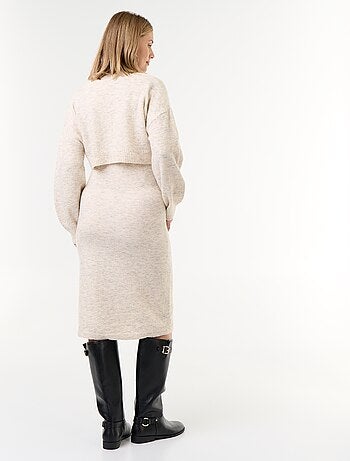 Vestido de punto de maternidad 2 en 1