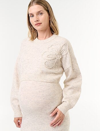 Vestido de punto de maternidad 2 en 1