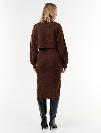 Vestido de punto de maternidad 2 en 1