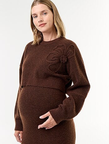 Vestido de punto de maternidad 2 en 1