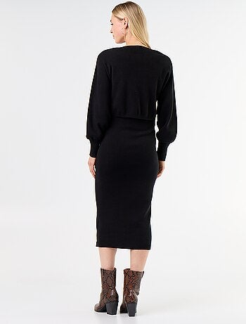 Vestido de punto de maternidad 2 en 1