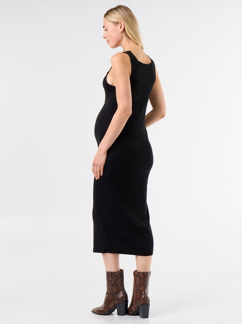 Vestido de punto de maternidad 2 en 1 - Kiabi Vestido de punto de maternidad 2 en 1 - Kiabi