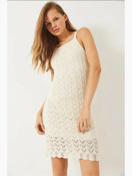 Vestido de punto de verano sin mangas y forrado lucci - Kiabi Vestido de punto de verano sin mangas y forrado lucci - Kiabi