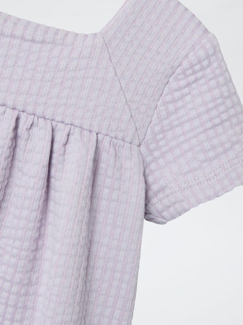 Vestido de punto gofrado 'Guppy' - Kiabi