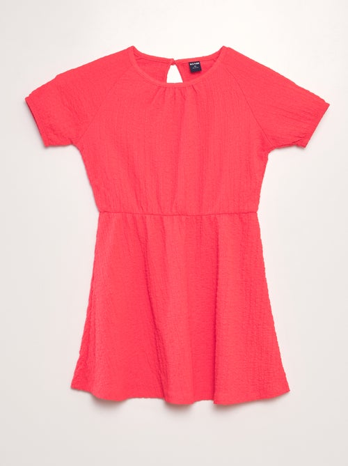 Vestido de punto gofrado - Kiabi