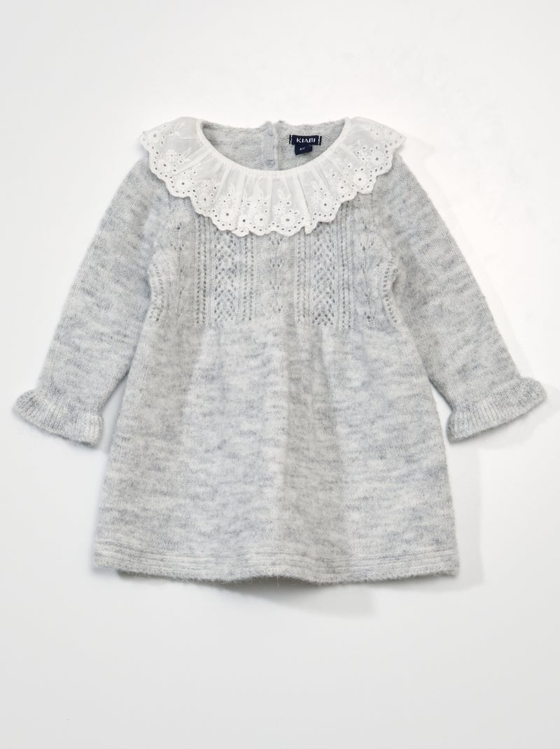 Vestido de punto GRIS - Kiabi