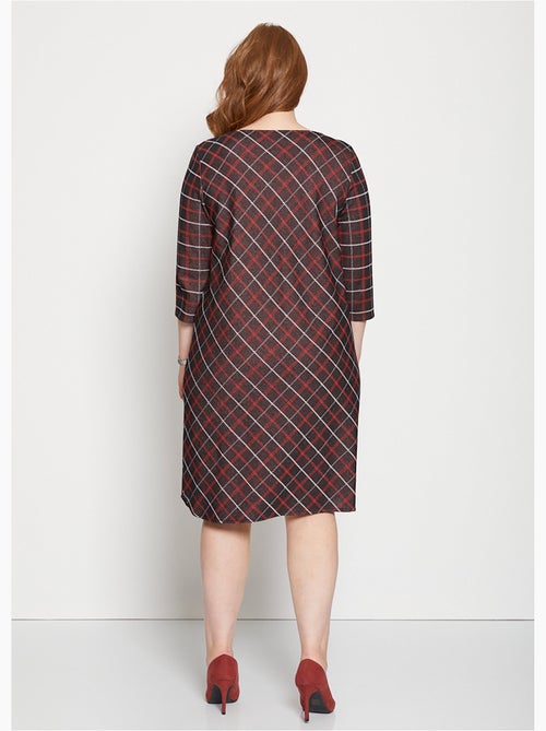 Vestido de punto liso o jacquard - Afibel - Kiabi