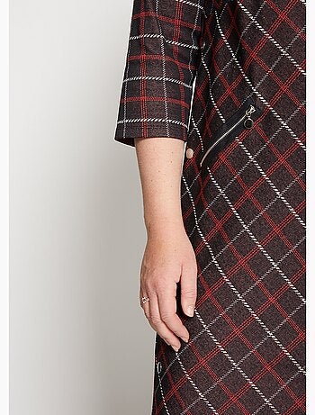 Vestido de punto liso o jacquard