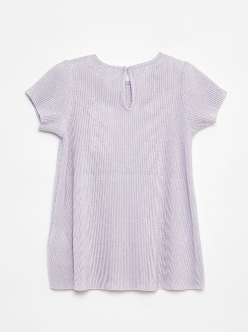 Vestido de punto lúrex texturizado - Kiabi