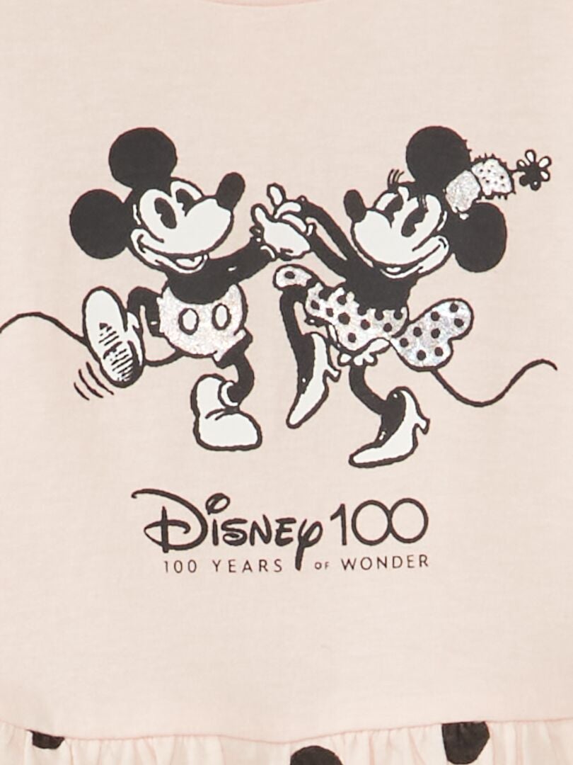 Vestido de punto 'Minnie y Mickey' rosa - Kiabi