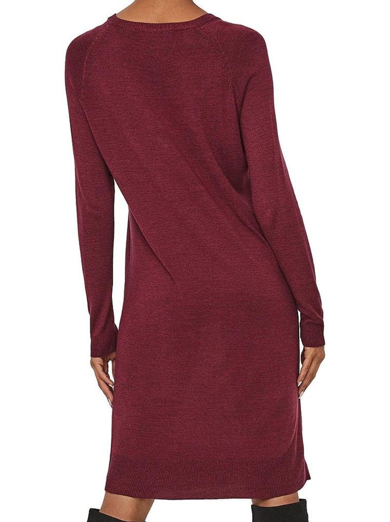 Vestido de Punto para Mujer Vero Moda Burdeos - Kiabi