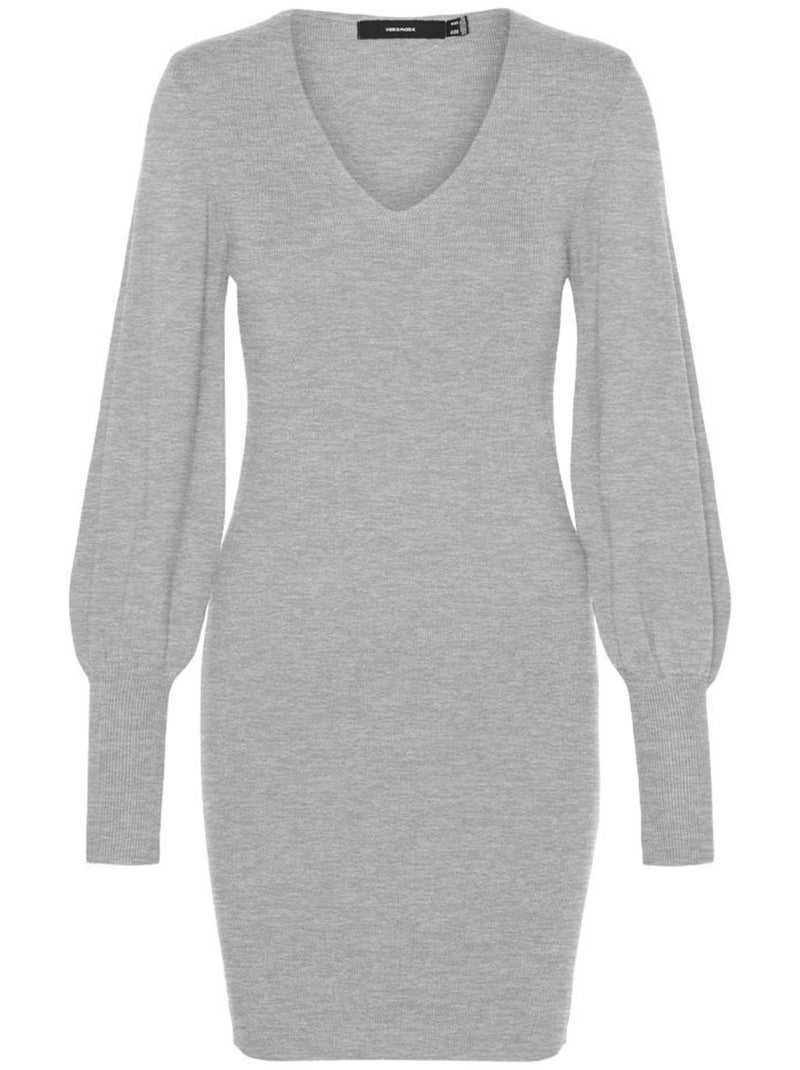 Vestido de Punto para Mujer Vero Moda Gris plateado - Kiabi