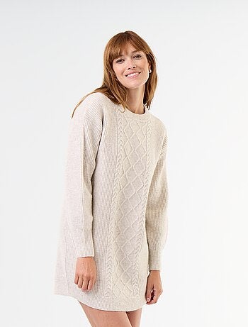 Vestido de punto trenzado