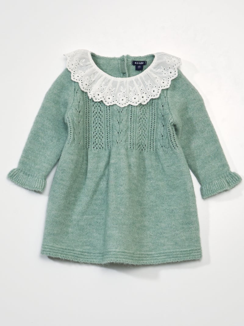 Vestido de punto VERDE - Kiabi