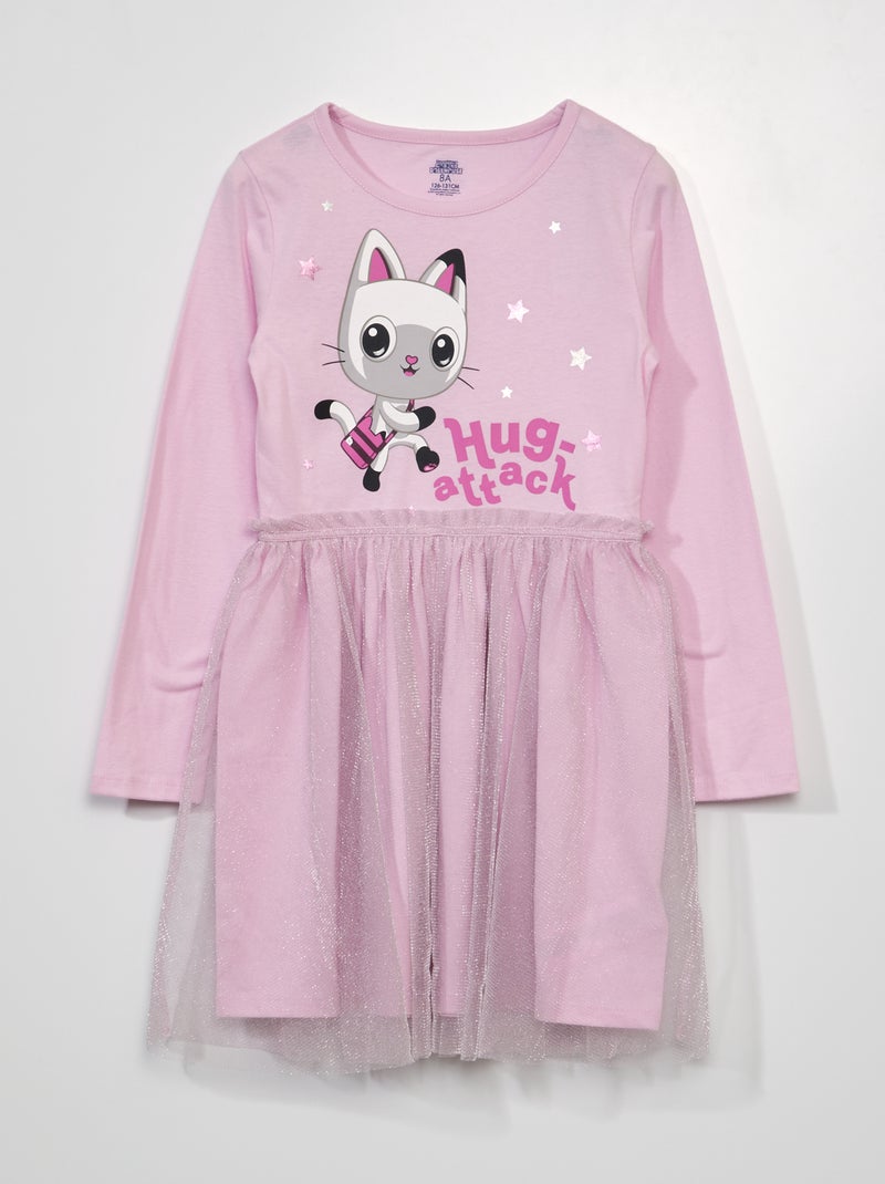 Vestido de punto y tul 'La casa de muñecas de Gabby' ROSA - Kiabi