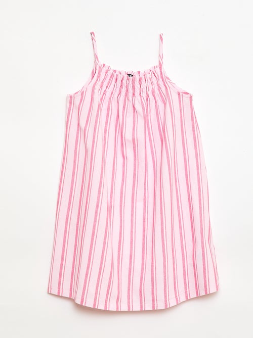 Vestido de rayas con tirantes - Kiabi Vestido de rayas con tirantes - Kiabi