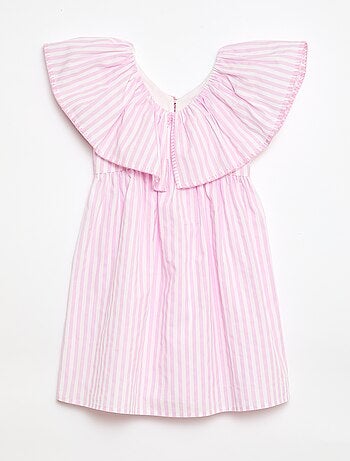 Vestido de rayas de algodón