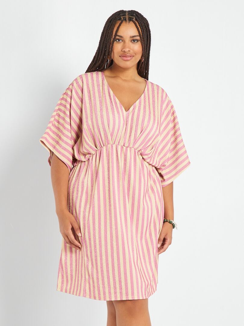Vestido de rayas ROSA - Kiabi