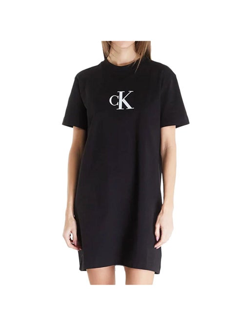 Vestido de Satén Calvin Klein Jeans para Mujer - Kiabi Vestido de Satén Calvin Klein Jeans para Mujer - Kiabi