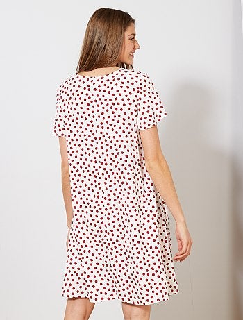 Vestido de tejido de crepé - Kiabi