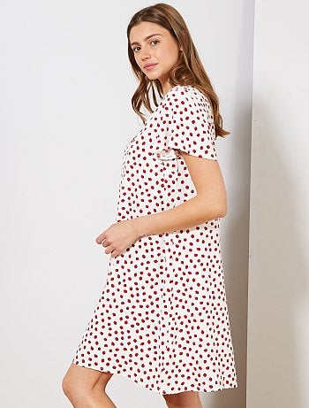 Vestido de tejido de crepé - Kiabi