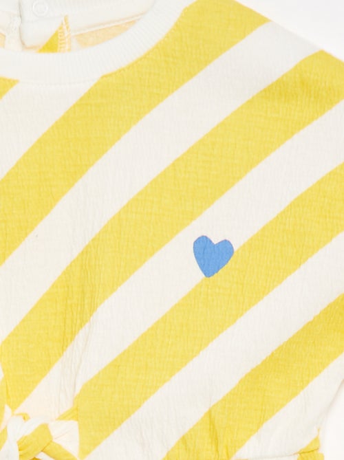 Vestido de tejido de crepé con cierre de automáticos trasero - Kiabi