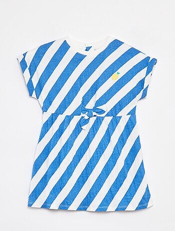Vestido de tejido de crepé con cierre de automáticos trasero