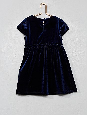 Vestido de terciopelo satinado - Kiabi