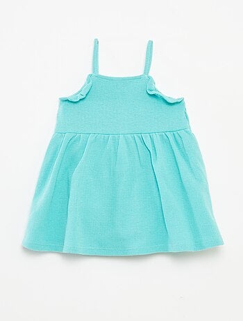 Vestido de tirantes con body incluido