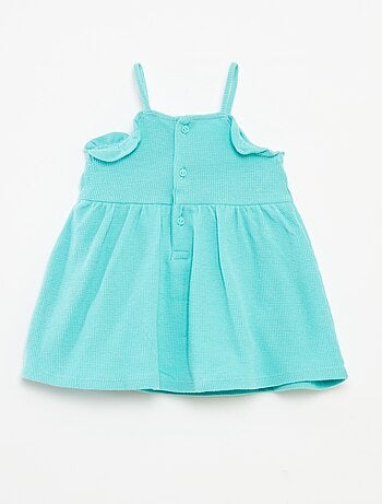 Vestido de tirantes con body incluido