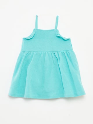 Vestido de tirantes con body incluido