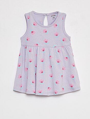 Vestido de tirantes con estampado