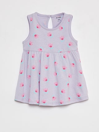 Vestido de tirantes con estampado