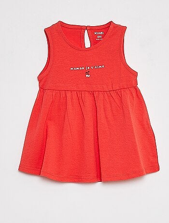 Vestido de tirantes con estampado