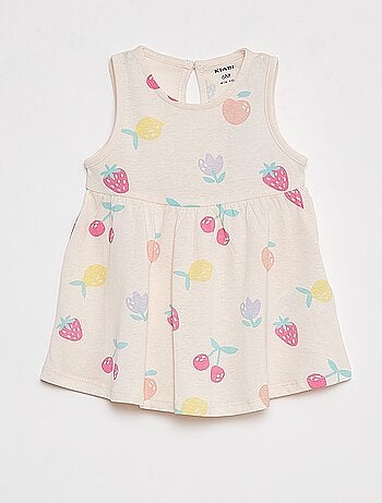 Vestido de tirantes con estampado