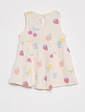 Vestido de tirantes con estampado