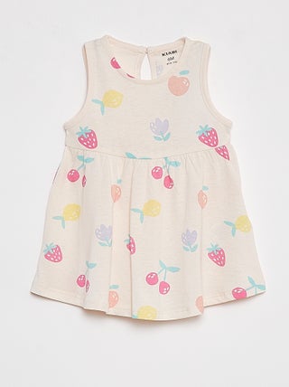 Vestido de tirantes con estampado