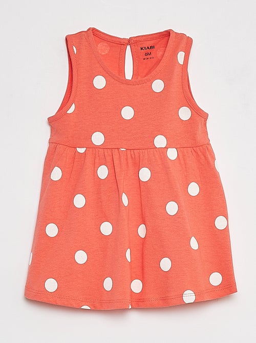 Vestido de tirantes con estampado - Kiabi