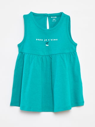 Vestido de tirantes con estampado