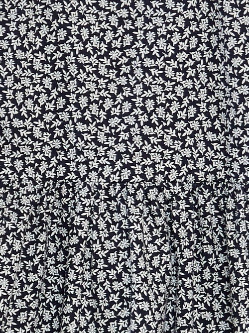 Vestido de tirantes con volantes y estampado - Kiabi