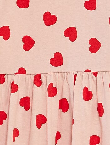 Vestido de tirantes con volantes y estampado