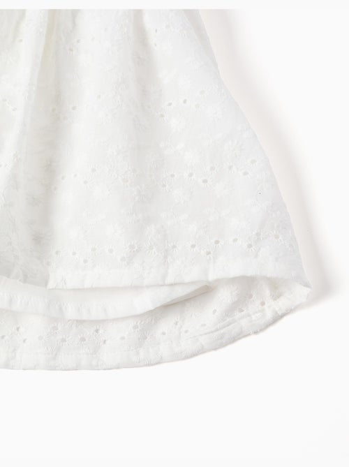 Vestido de tirantes de algodón con bordado inglés - Kiabi Vestido de tirantes de algodón con bordado inglés - Kiabi