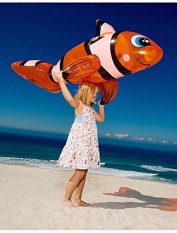 Vestido de tirantes de algodón con estampado Carolina Celas x Zippy