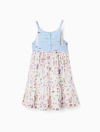 Vestido de tirantes de algodón con estampado Carolina Celas x Zippy