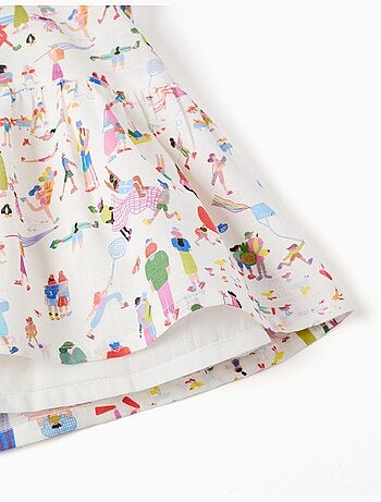 Vestido de tirantes de algodón con estampado Carolina Celas x Zippy