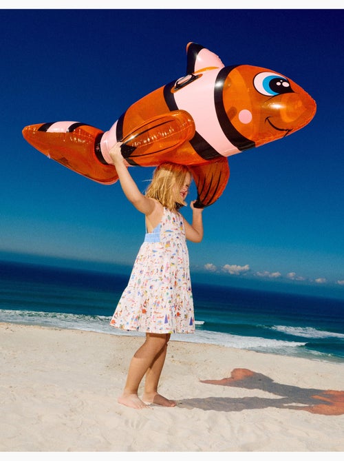 Vestido de tirantes de algodón con estampado Carolina Celas x Zippy - Kiabi