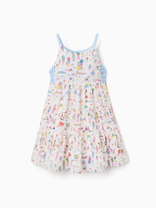 Vestido de tirantes de algodón con estampado Carolina Celas x Zippy - Kiabi