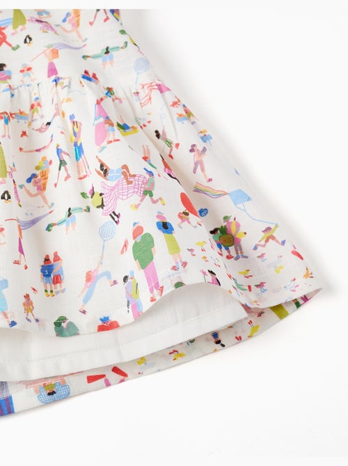 Vestido de tirantes de algodón con estampado Carolina Celas x Zippy - Kiabi